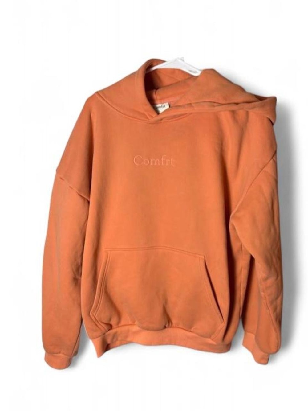 Comfort Signature Hoodie Sweatshirt Orange Unsex Large